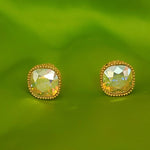 Gorgeous MARVELLA AB Rivoli Sparkling Gold Plated Clip On Stud Earrings