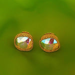 Gorgeous MARVELLA AB Rivoli Sparkling Gold Plated Clip On Stud Earrings