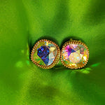 Gorgeous MARVELLA AB Rivoli Sparkling Gold Plated Clip On Stud Earrings