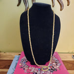 ANNE KLEIN 34" Gold Plated ROPE Long Chain Vintage Necklace