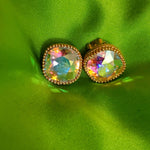 Gorgeous MARVELLA AB Rivoli Sparkling Gold Plated Clip On Stud Earrings