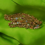 BLANCA Sautoir Multicolor Glass Crystal Figaro Vintage Necklace