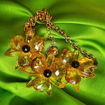 Beautiful Kate Spade Goldtone Floral Flower Necklace, Wedding Necklace