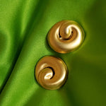 Love Knot Matte Gold Tone Clip On Earrings, Statement Earrings Anne Klein? Runway Couture