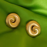 Love Knot Matte Gold Tone Clip On Earrings, Statement Earrings Anne Klein? Runway Couture