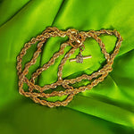 ANNE KLEIN 34" Gold Plated ROPE Long Chain Vintage Necklace