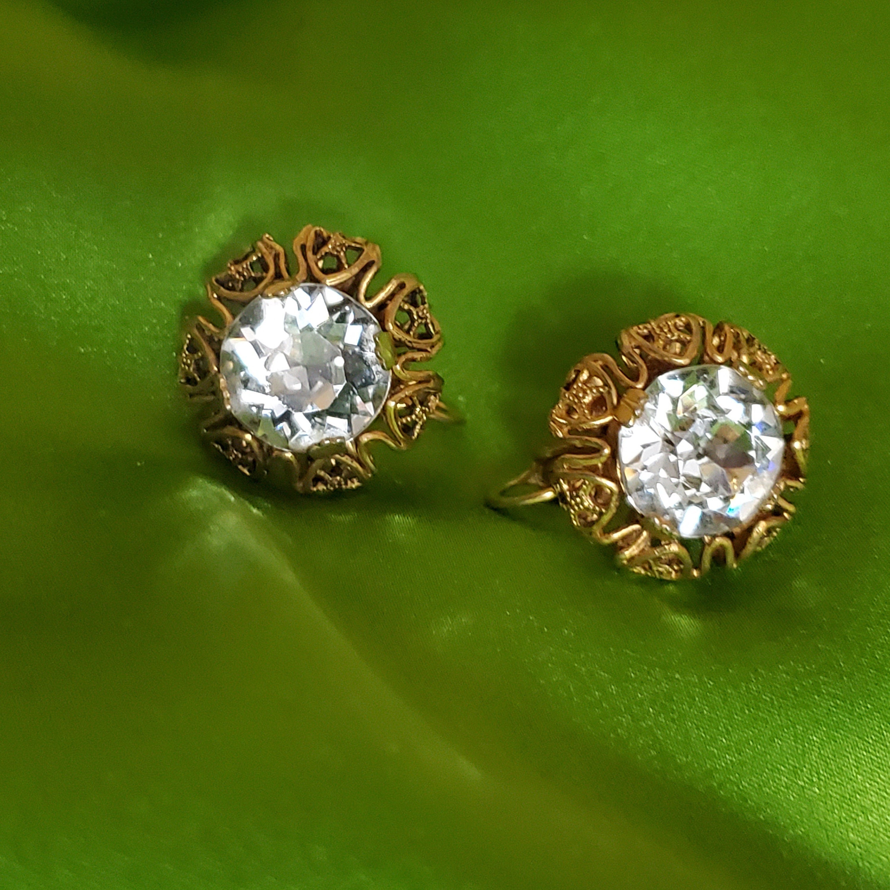 Clip on deals diamante earrings