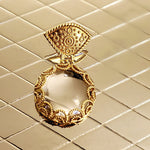Stunning Etruscan MILOR Italy Gold Vermeil Quartz Drop Earrings 18K Gold Over 925 Sterling