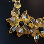 Beautiful Kate Spade Goldtone Floral Flower Necklace, Wedding Necklace