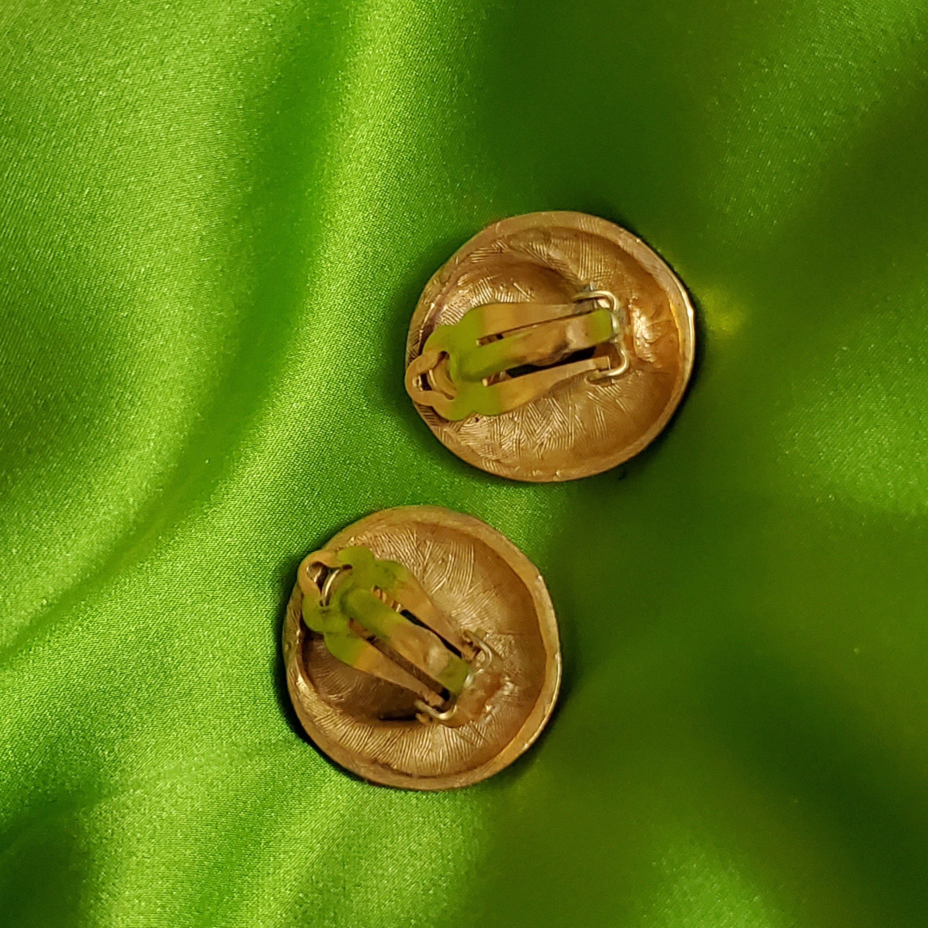 Love Knot Matte Gold Tone Clip On Earrings, Statement Earrings Anne Klein? Runway Couture