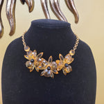 Beautiful Kate Spade Goldtone Floral Flower Necklace, Wedding Necklace
