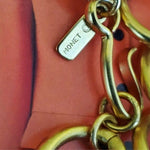 Gorgeous 38" MONET Chunky Open Link Station Gold Plated Necklace, Couture, Statement Jewelry