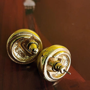 kJL Pearl Gold Plated Stud Earrings, Kenneth Jay Lane Pearl Earrings