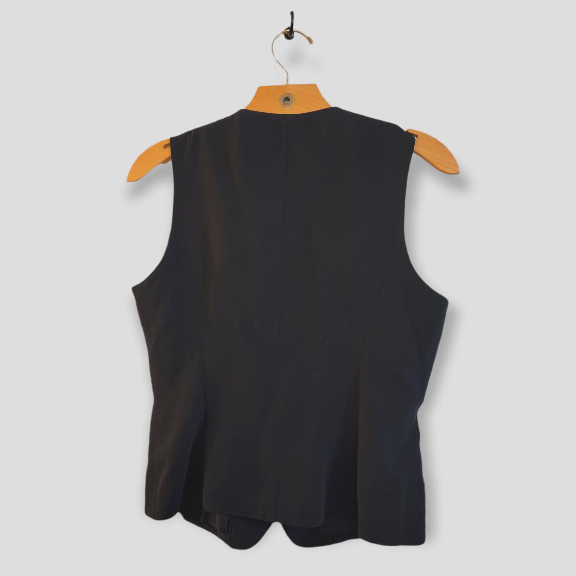 Albert Nipon Black Vintage 90s Vest, Suit Vest