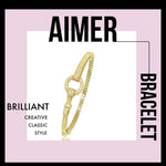 Striking 18K Gold Pave White Yellow Gold Vermeil Pave Bracelet, Valentine's Day, Gift For Her, Mother's Day