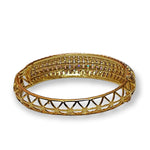18K White Yellow Gold Plated Baguette Bracelet, Bangle, Wedding Jewelry, Couture, Runway