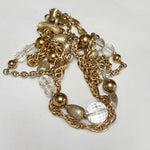 Coro Multi-strand Beaded Gold Tone Prince Dangle Earrings