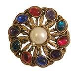 French Mogul Gripoix Style Brooch