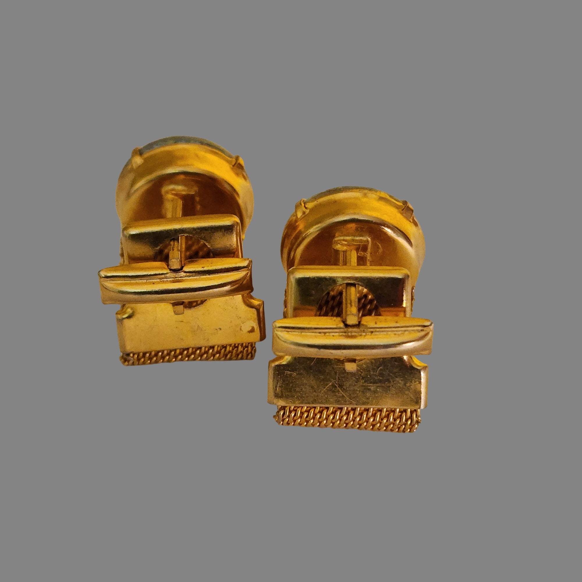 Swank Taurus Horoscope Gold Plated Mesh Cufflinks, Bull Cuff Links