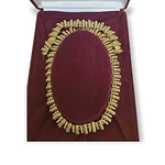 JBK Gold Plated Swarovski Bracelet Necklace Set, Jackelyn Kennedy Camrose Cross Necklace Bracelet
