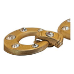Gorgeous P.E.P. Hoop Diamante' Gold Plated Vintage Earrings