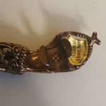 Vintage DL Auld Company Ruby Eyed Snake Belt Antique Gold Necklace