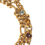 BLANCA Sautoir Multicolor Glass Crystal Figaro Vintage Necklace